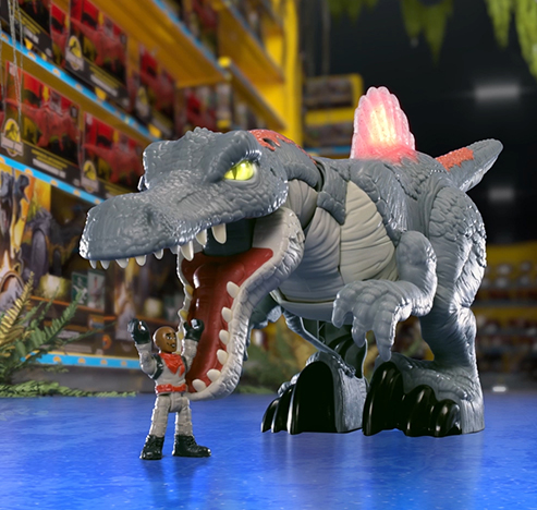 Stopframe Toy Animation: Fisher Price Imaginext Jurassic World Ultra Snap Spinosaurus