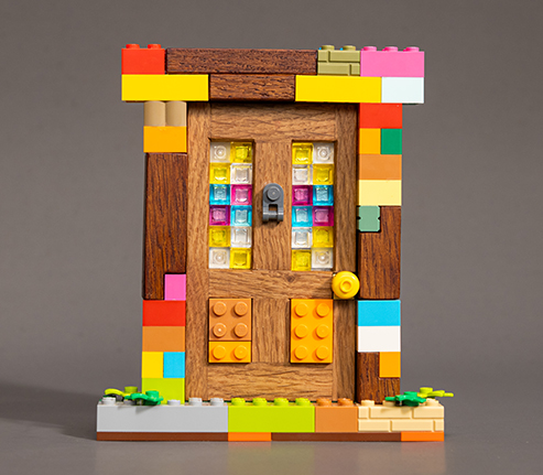 Playful Broadmead Miniature Urban Fairy Doors for Businesses